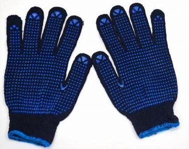 BLUE DOTTED GLOVES in Duplast Building Materials dubai